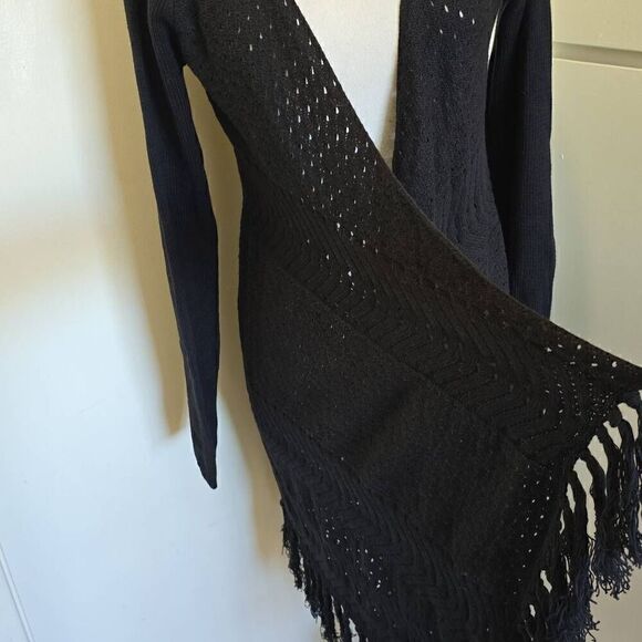 Muche et Muchette "Angel"Black long cardigan, NWT O/S - Picture 4 of 9